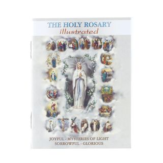 The Holy Rosary Illustrated Book -The Mysteries of the Rosary 4" x 6"