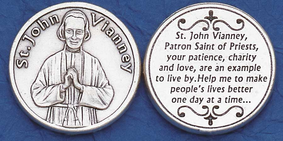 St. John Vianney Italian Pocket Coin – Patron Saint of Priests