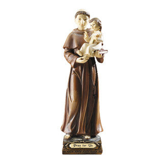 8-1/2" St. Anthony Statue Holding Baby Jesus