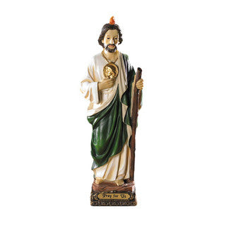 9" St. Jude Statue with “Pray for Us” Base