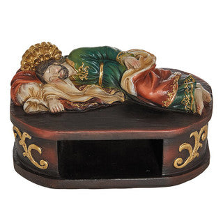 Sleeping St. Joseph Statue with Shelf Base
