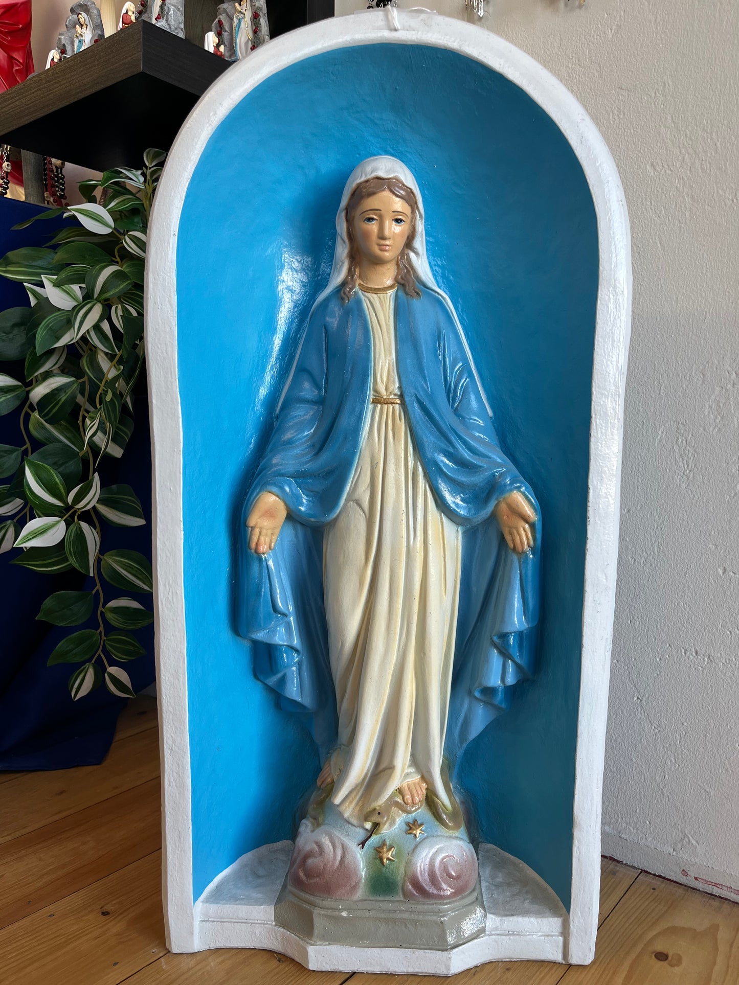 Our Lady of Grace Cement Garden Statue - 30 inches tall