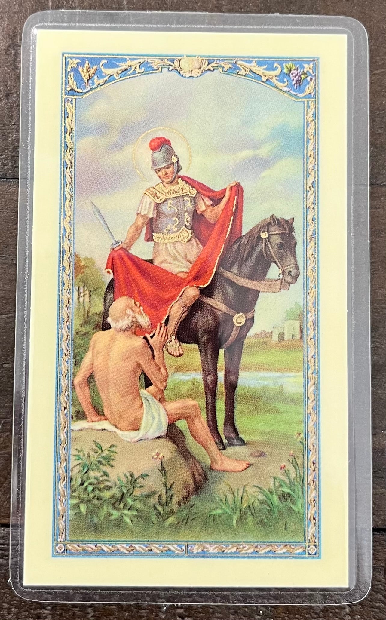 Tarjeta de Oración a San Martín Caballero