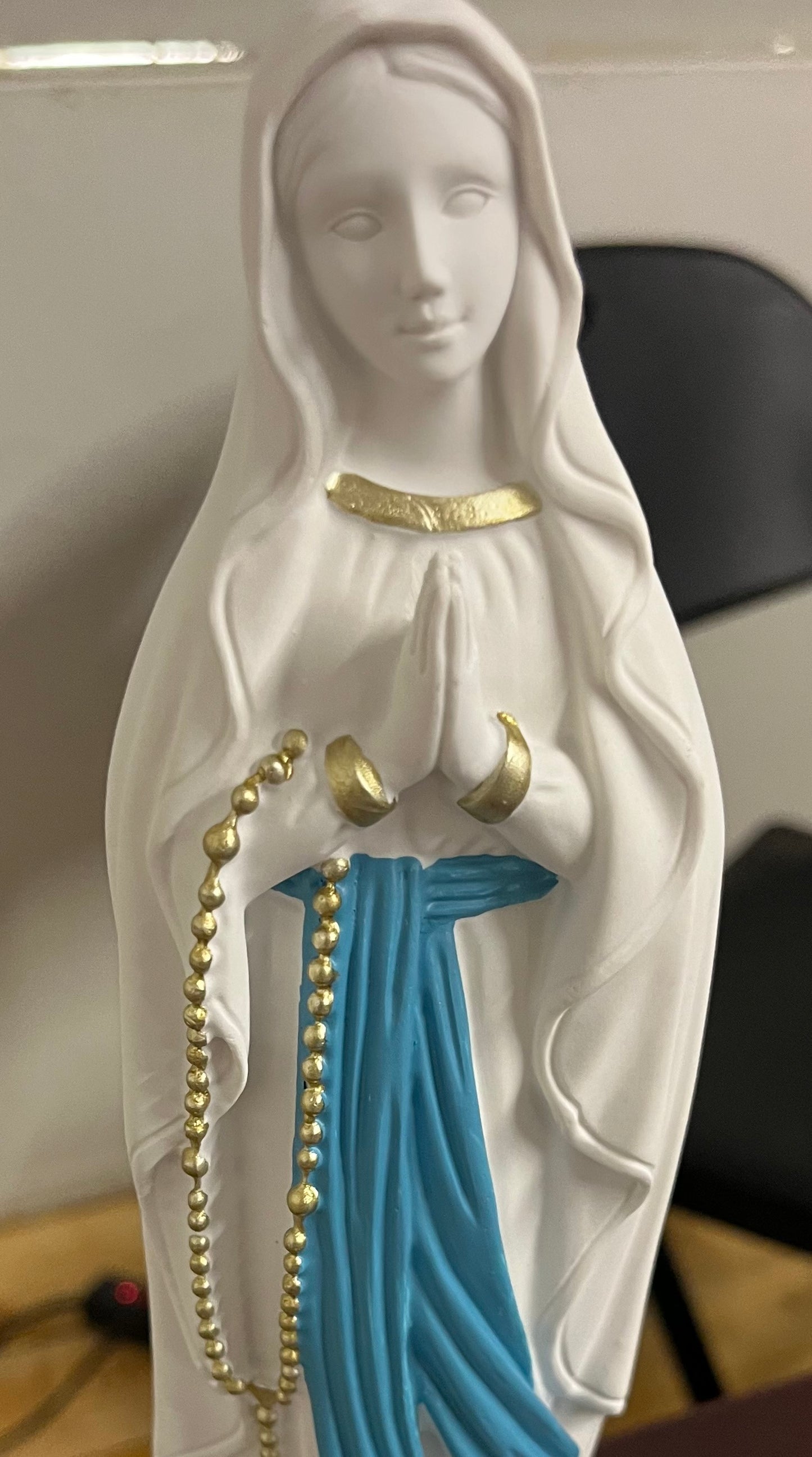 Our Lady of Lourdes - 12-inch Traditional White Statue - Direct From Lourdes!!