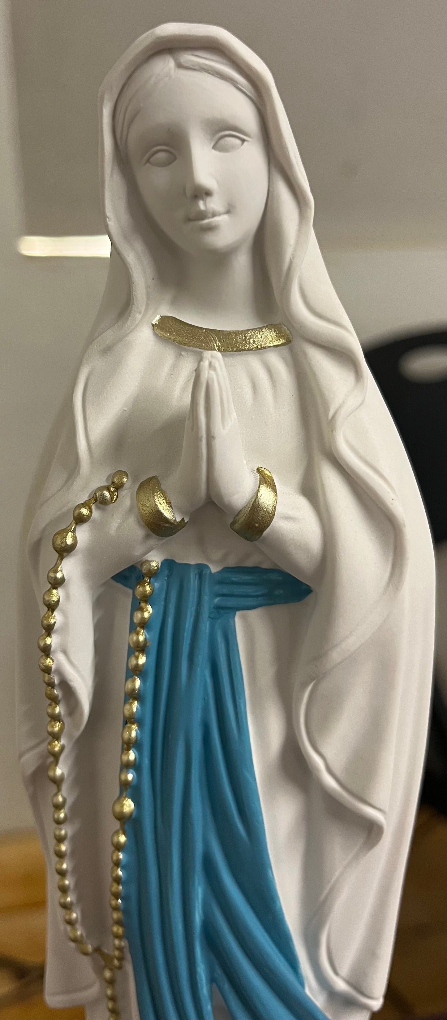 Our Lady of Lourdes - 12-inch Traditional White Statue - Direct From Lourdes!!