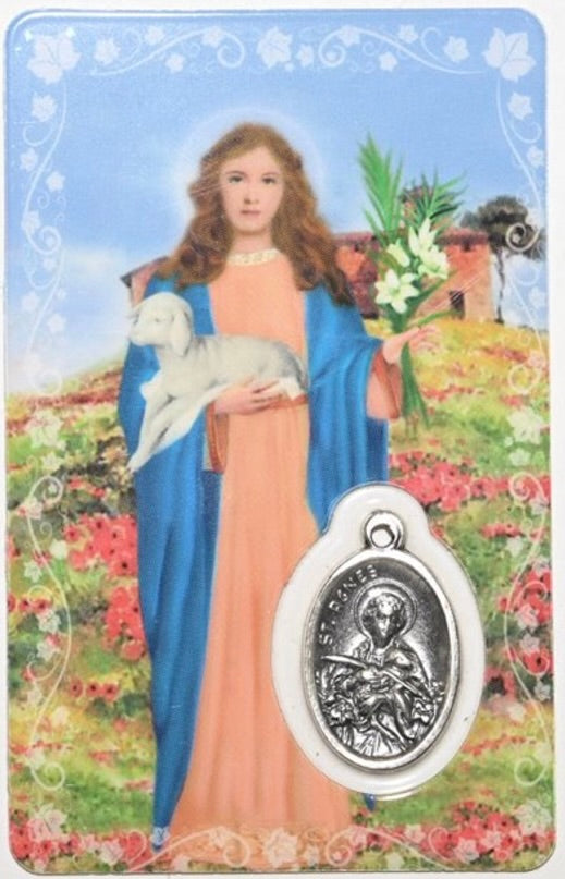 St. Agnes Prayer Card