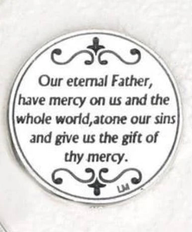 Divine Mercy Red Enamel Keyring