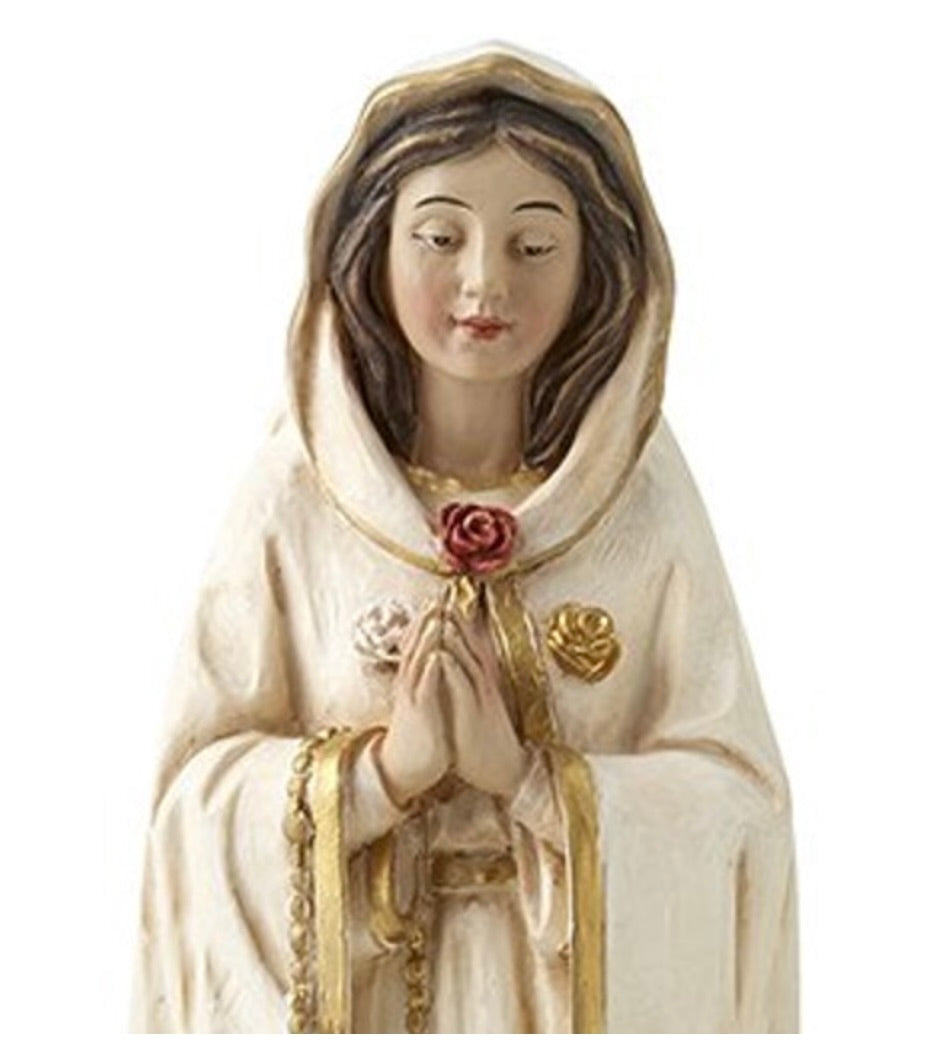 Rosa Mystica 8-Inch Statue – White Robe