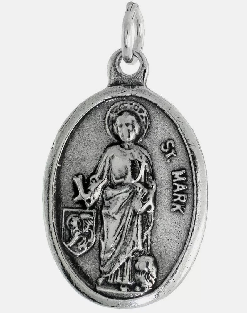 1" Oxidized St. Mark Medal
