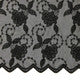 Black Scallop Floral Chapel Veil