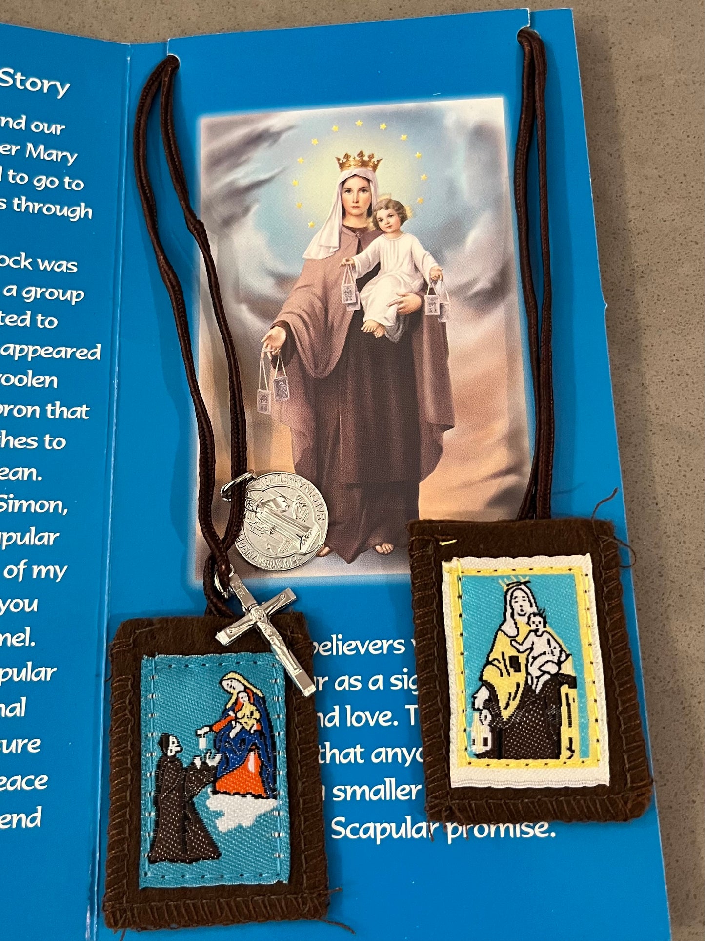 My First Scapular - Traditional Brown Scapular