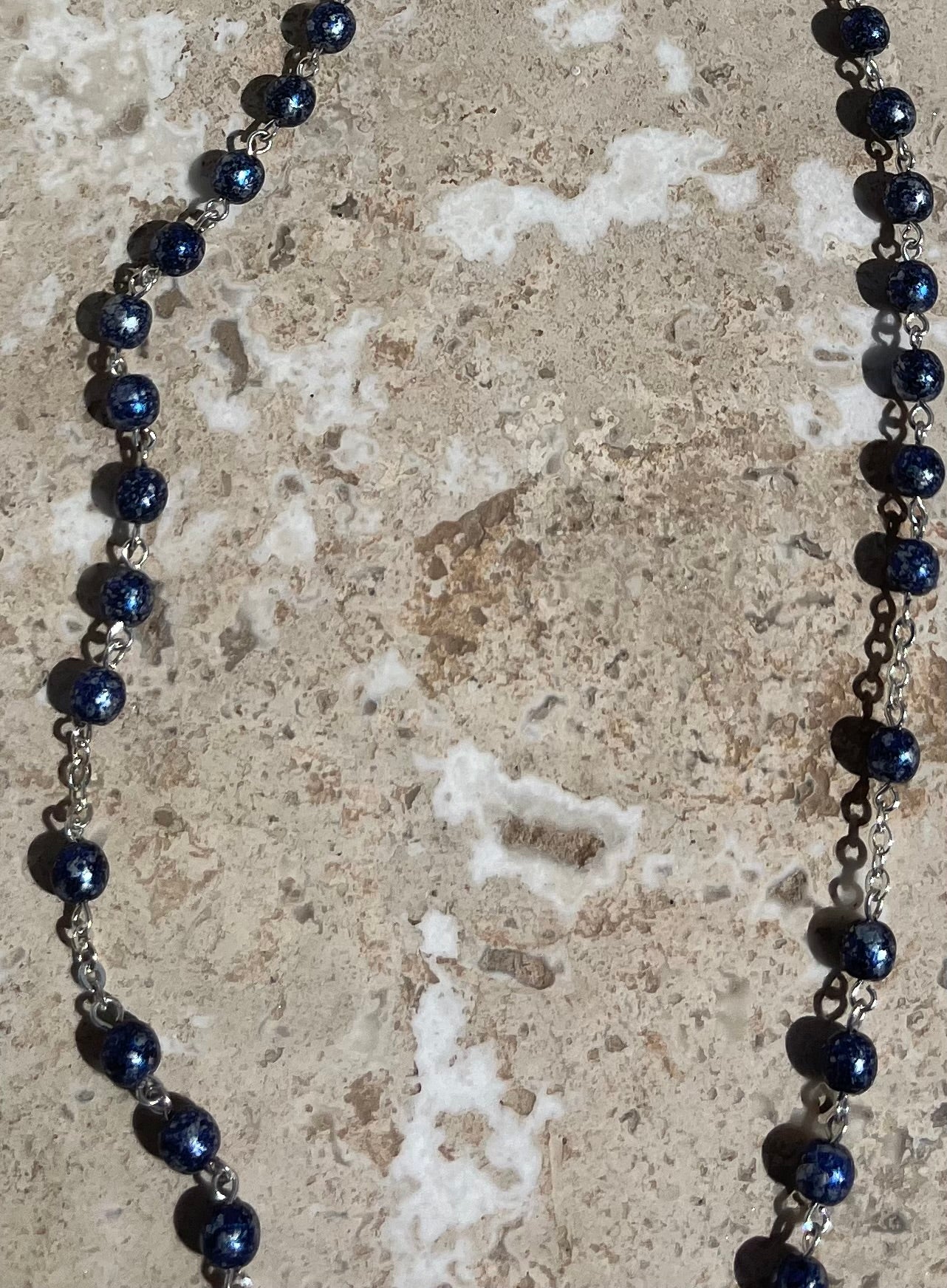 Communion Rosary - Blue Beads