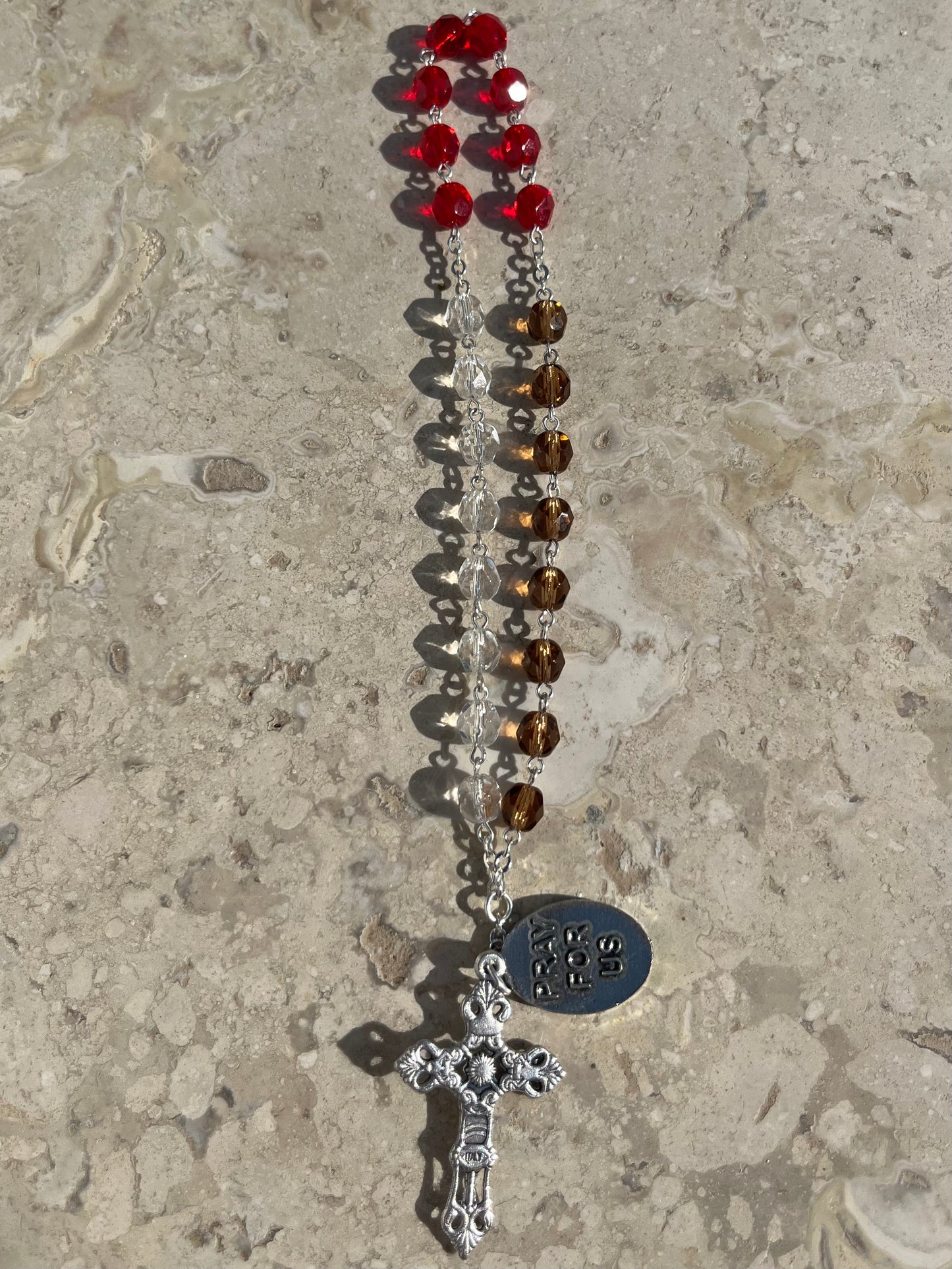 St. Kateri Tekakwitha Rosary Chaplet with Prayer Card