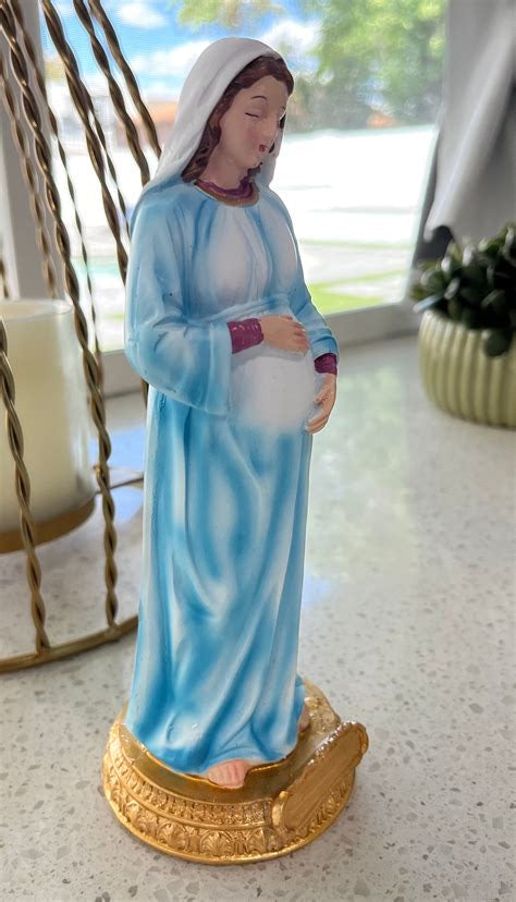 8.5" Pregnant Virgin Mary Statue