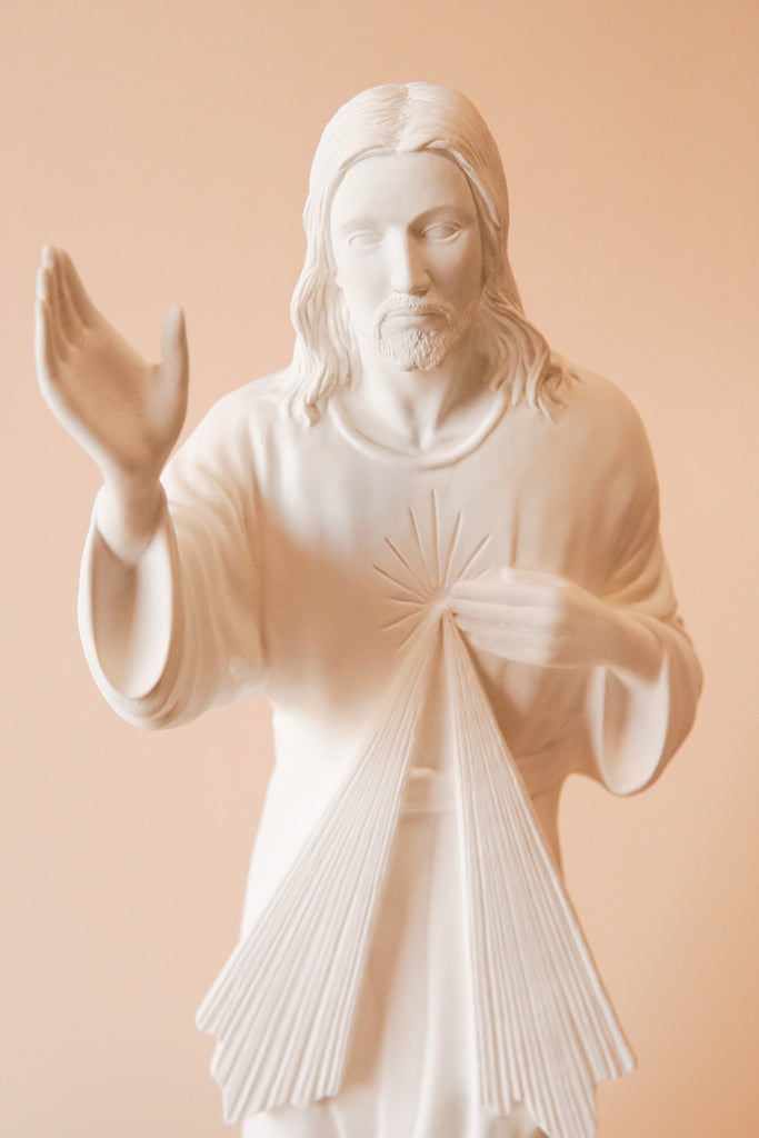 24" Outdoor Divine Mercy Statue