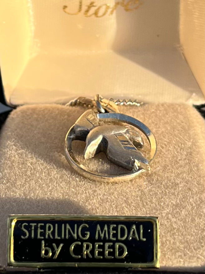 Holy Spirit Sterling Silver Medal