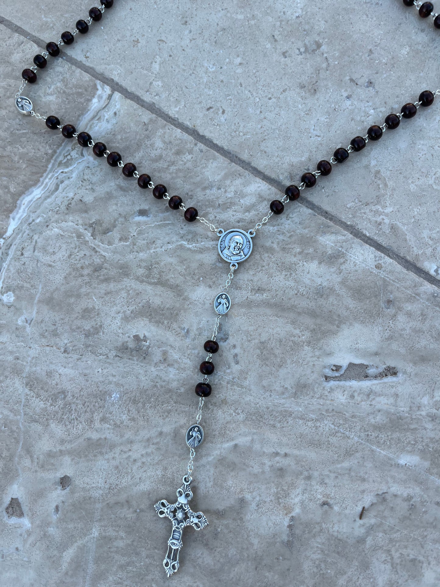 St. Padre Pio Relic Rosary