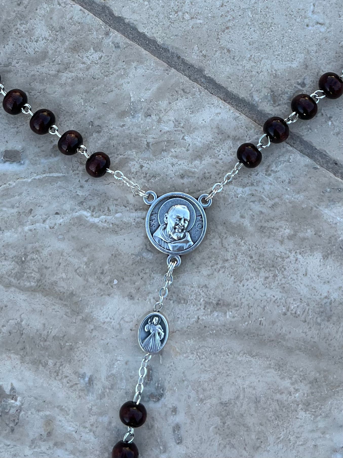 St. Padre Pio Relic Rosary