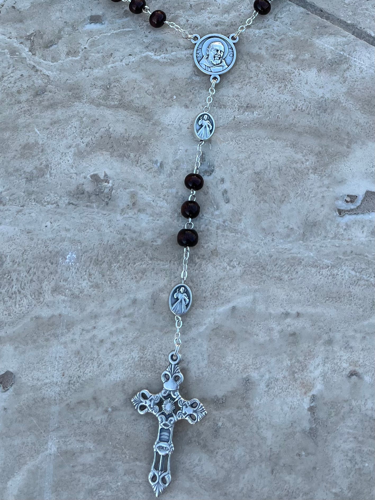 St. Padre Pio Relic Rosary