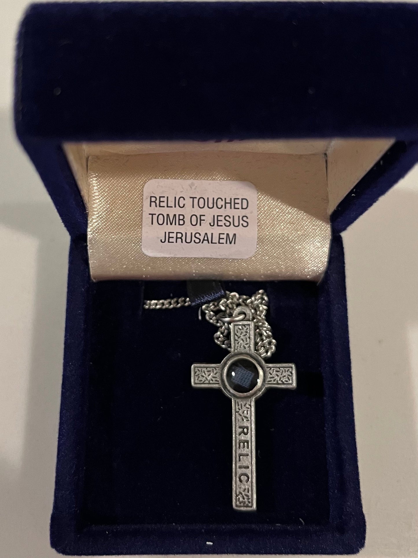 Jesus Relic Necklace - 20 inch stainless steel chain
