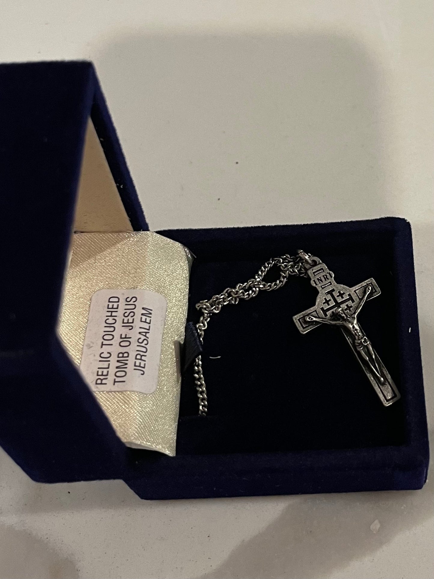 Jesus Relic Necklace - 20 inch stainless steel chain
