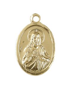 Gold Aluminum Scapular Medal – A Symbol of Devotion and Protection