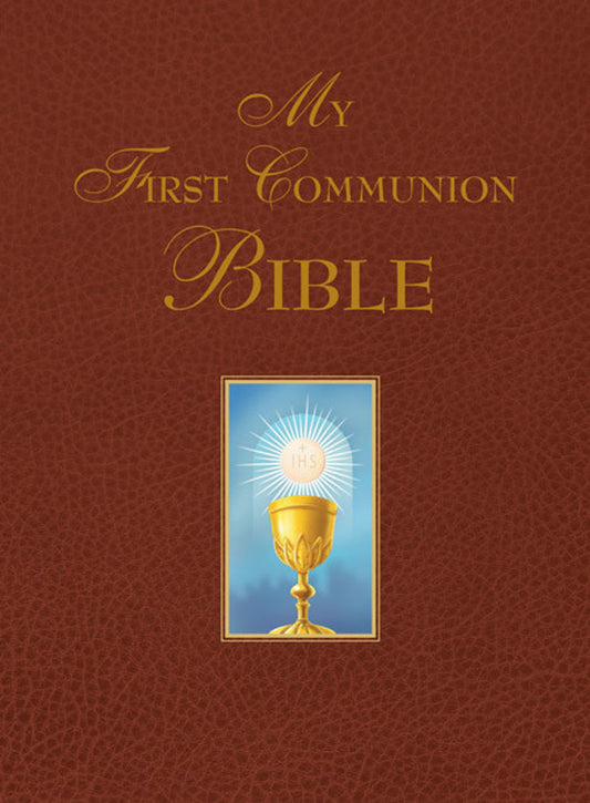 My First Communion Bible (Burgundy) - Hardcover Book