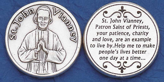 St. John Vianney Italian Pocket Coin – Patron Saint of Priests