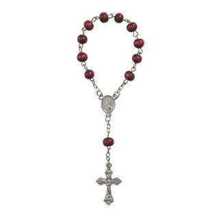 Our Lady of Guadalupe Rose Scented One Decade Rosary with Case