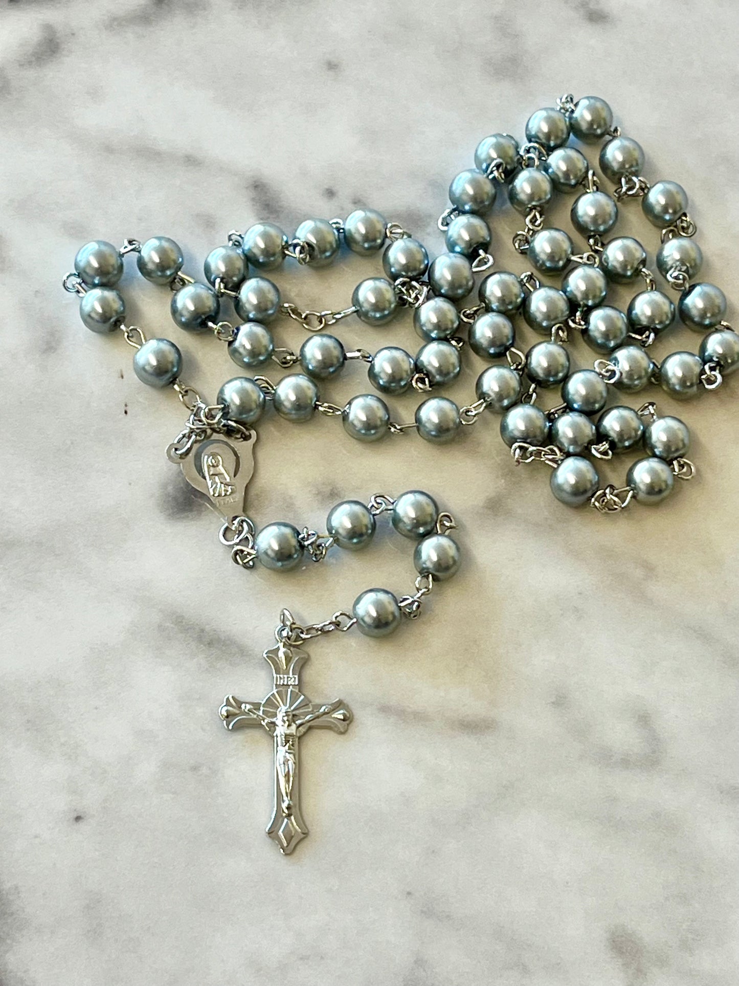 Silver Rosary - Traditional Rosary with Silver Beads
