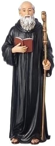 St. Benedict Figure Statue - 6 and 1/2 inches tall