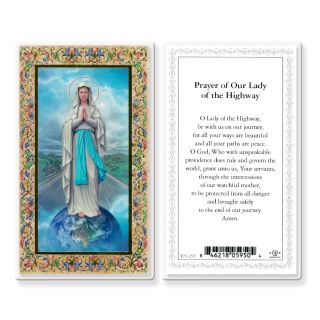 Our Lady of the Highway Prayer Card