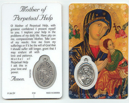 Our Lady of Perpetual Help Prayer Card