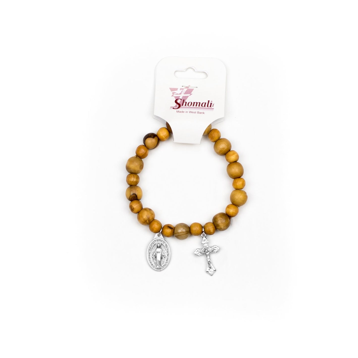 Olive Wood Rosary Bracelet