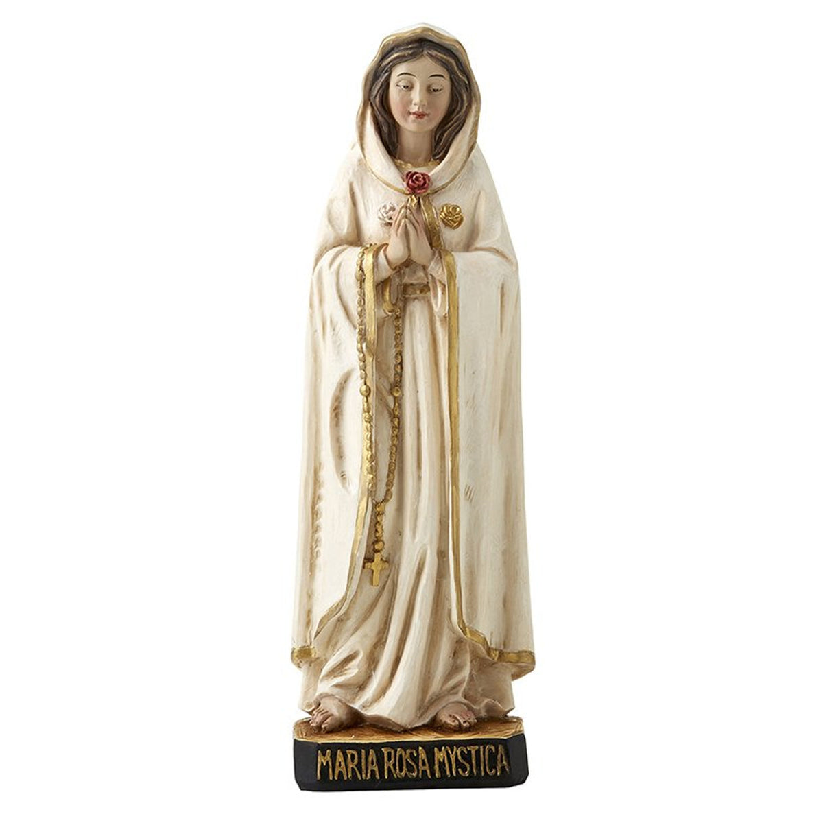 Oblica Rosa Rosa Mystica 8-Inch Statue – White Robe – The Catholic Store