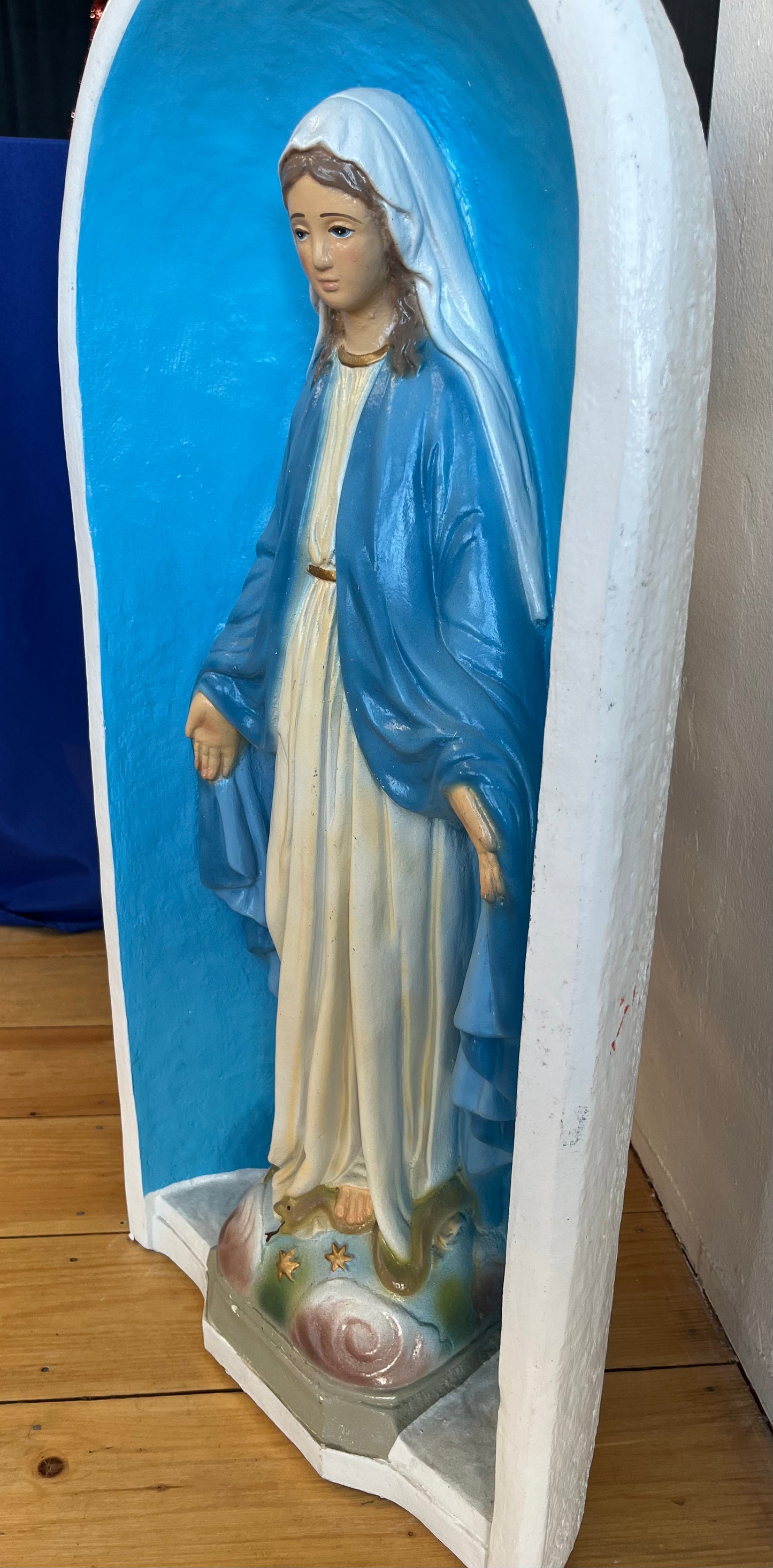 Our Lady of Grace Cement Garden Statue - 30 inches tall