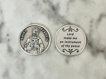 St. Francis Pocket Coin – A Symbol of Peace and Humility