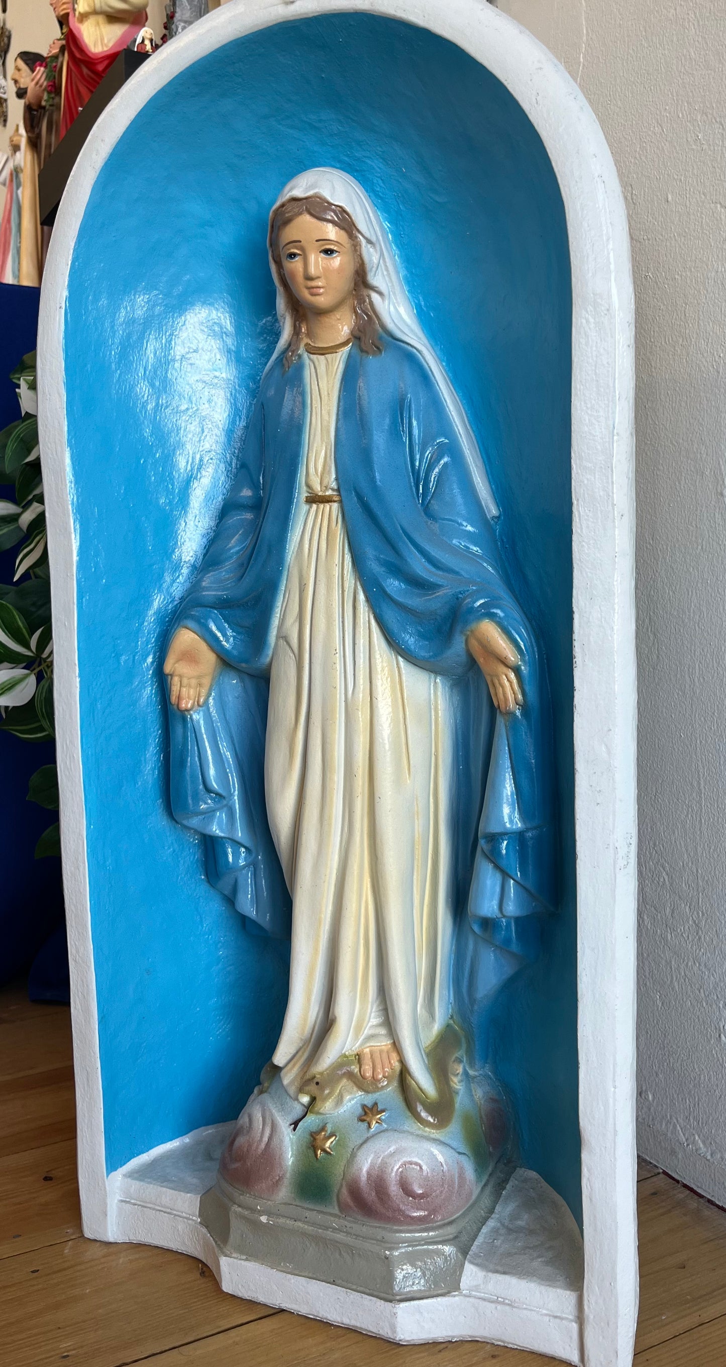 Our Lady of Grace Cement Garden Statue - 30 inches tall