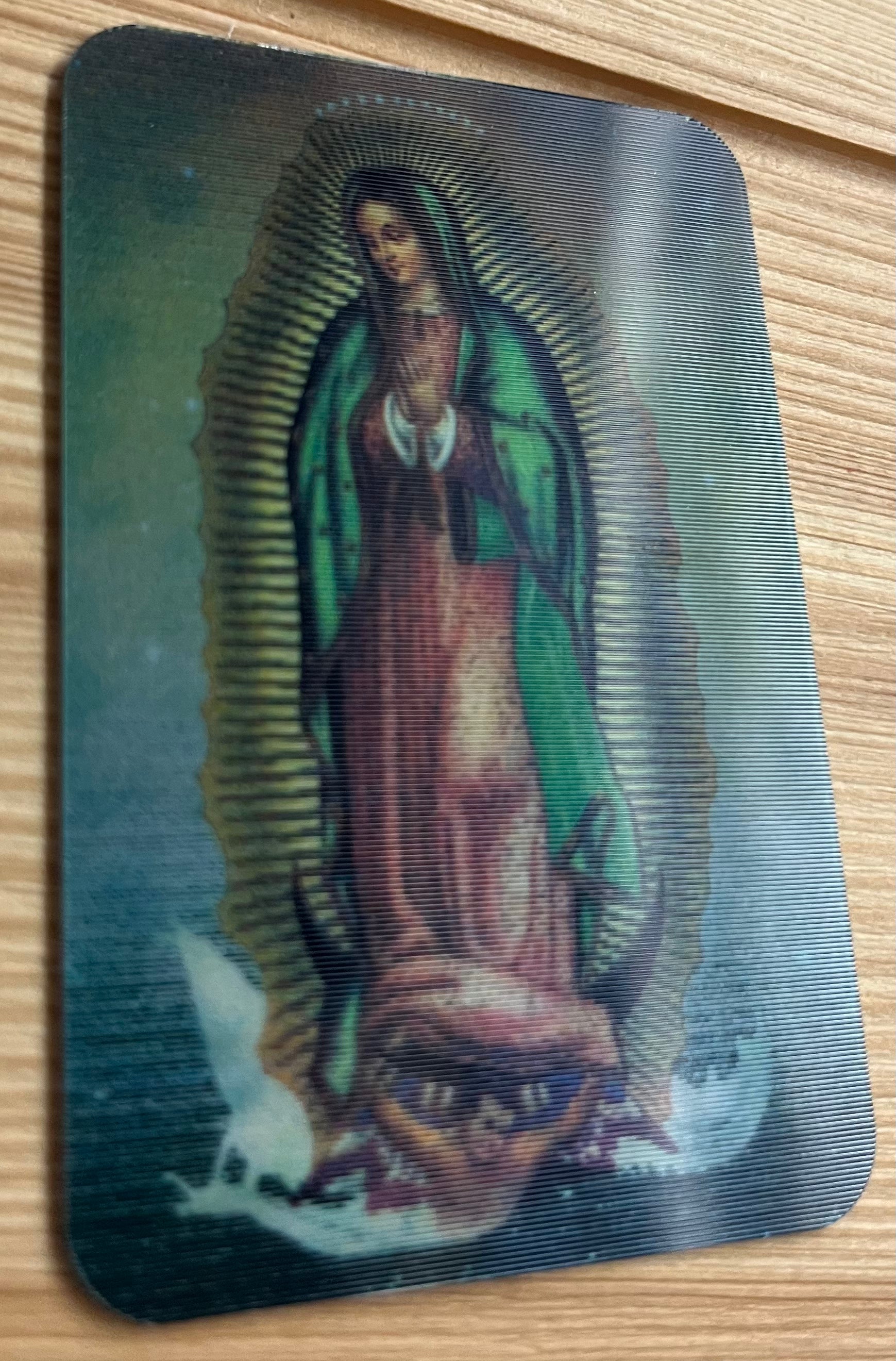 Holographic 3D Prayer Card - Lady of Guadalupe Holographic 3D Prayer Card - Lady of Guadalupe