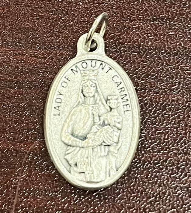 Our Lady of Mount Carmel & Sacred Heart of Jesus 2-Sided Medal