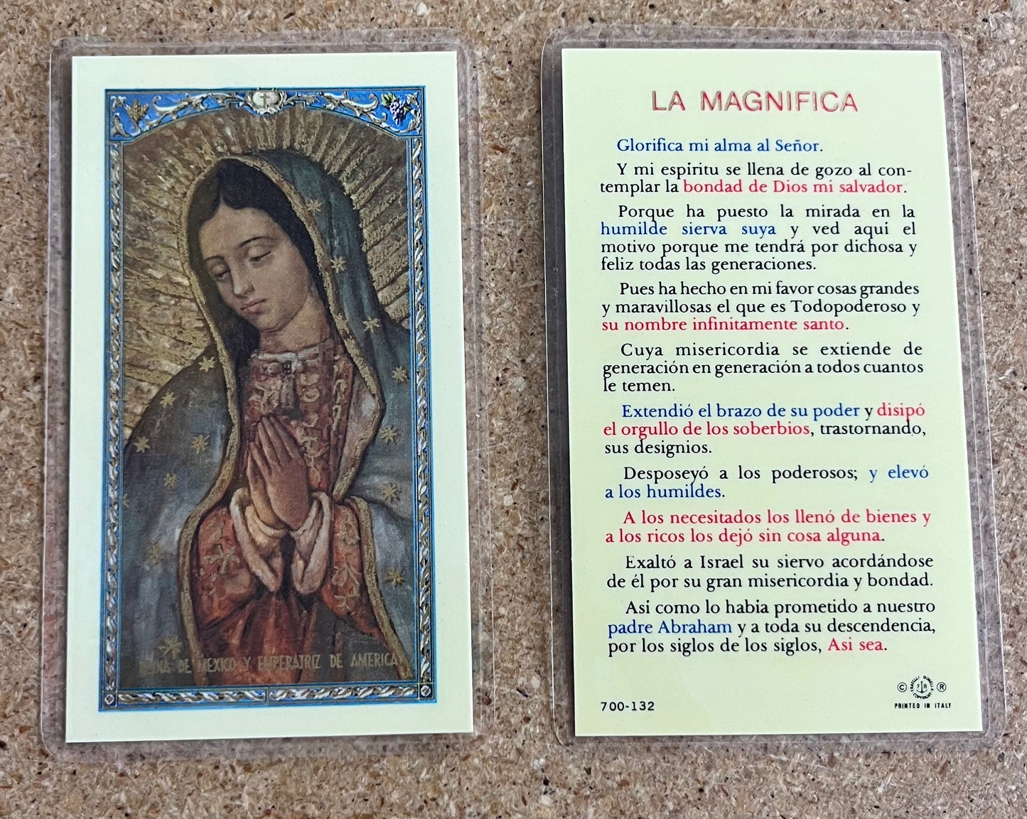 Tarjeta de Oración La Magnífica