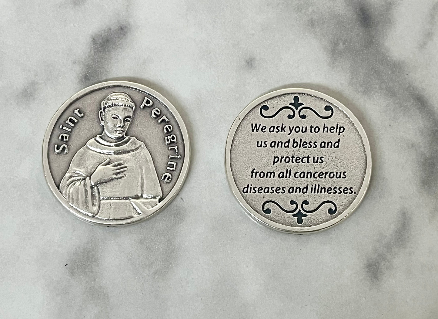 St. Peregrine Pocket Coin – A Token of Healing and Hope