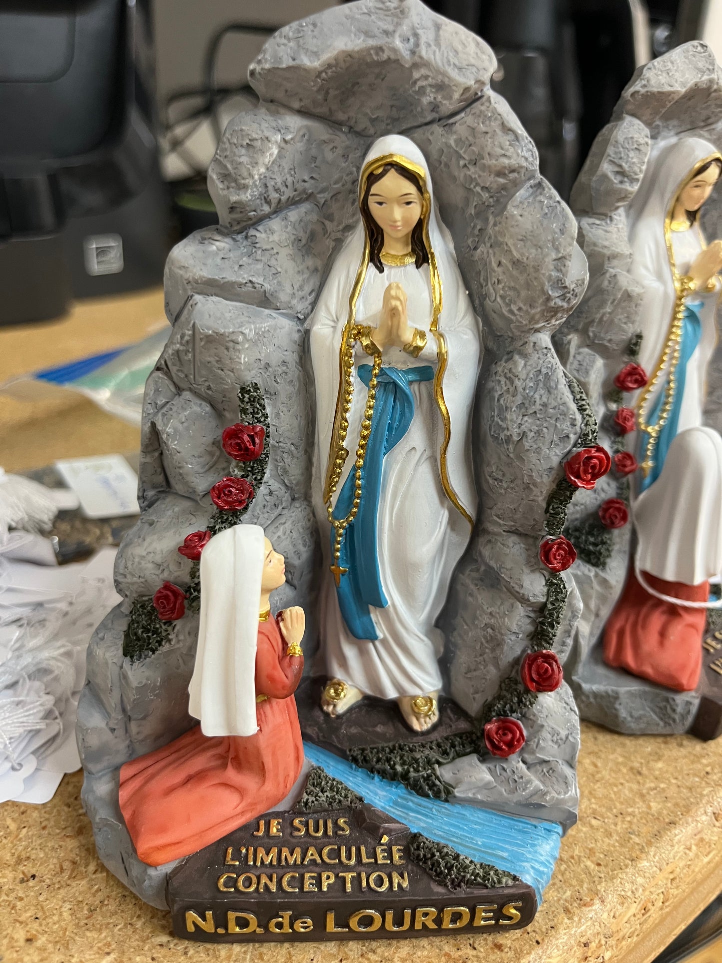 13.5 cm Our Lady of Lourdes Grotto Statue – A Blessed Keepsake from Lourdes