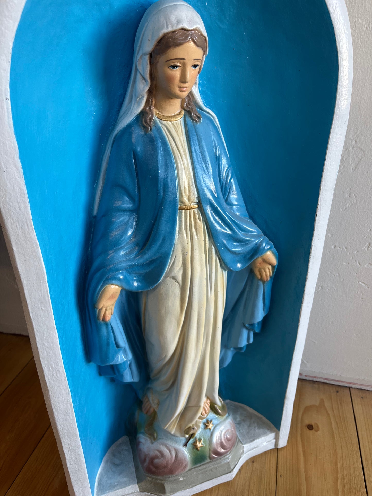 Our Lady of Grace Cement Garden Statue - 30 inches tall