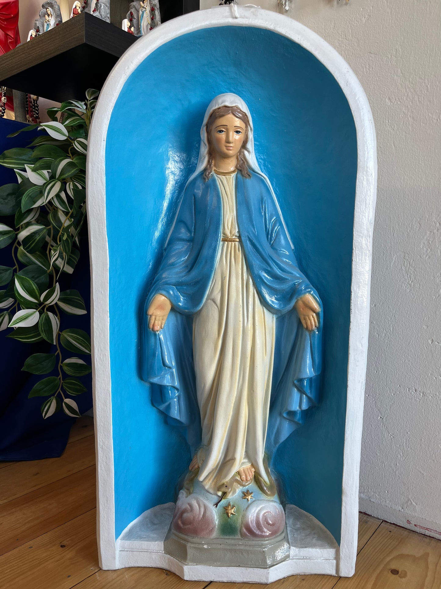 Our Lady of Grace Cement Garden Statue - 30 inches tall