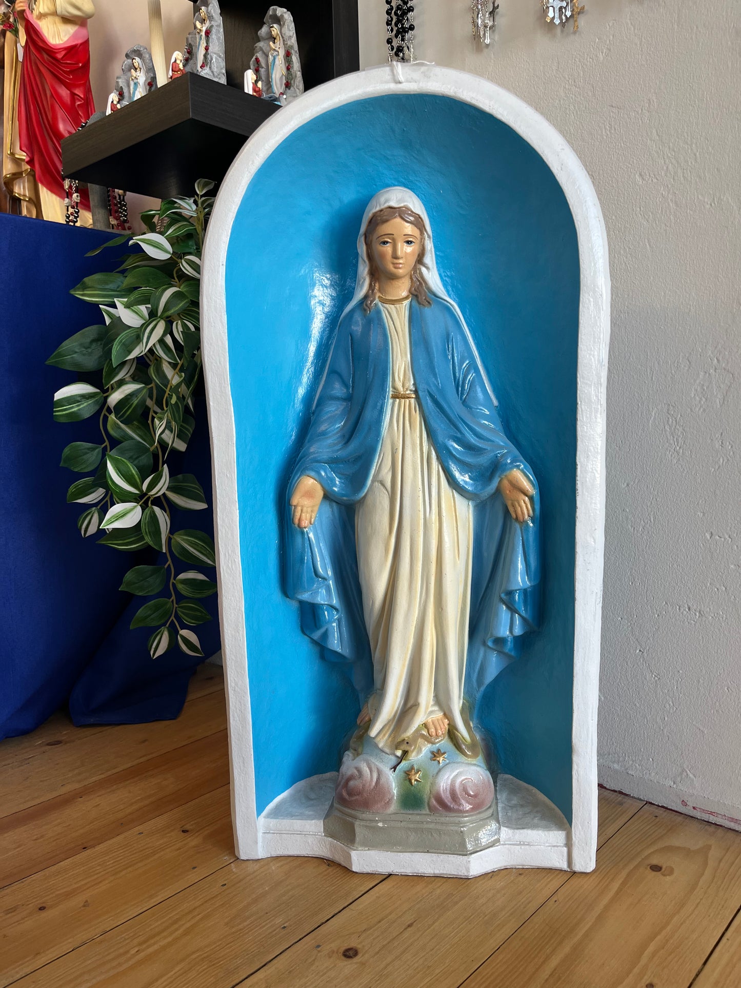 Our Lady of Grace Cement Garden Statue - 30 inches tall