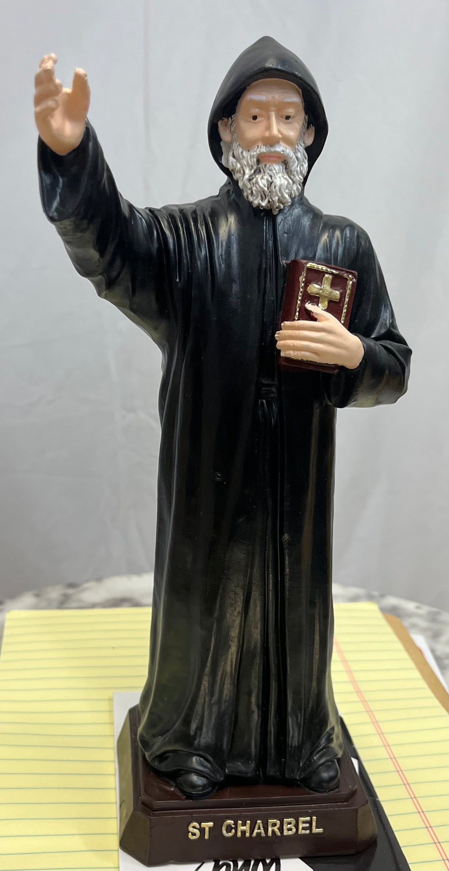 10-Inch Desktop Statue of Blessed Saint Charbel