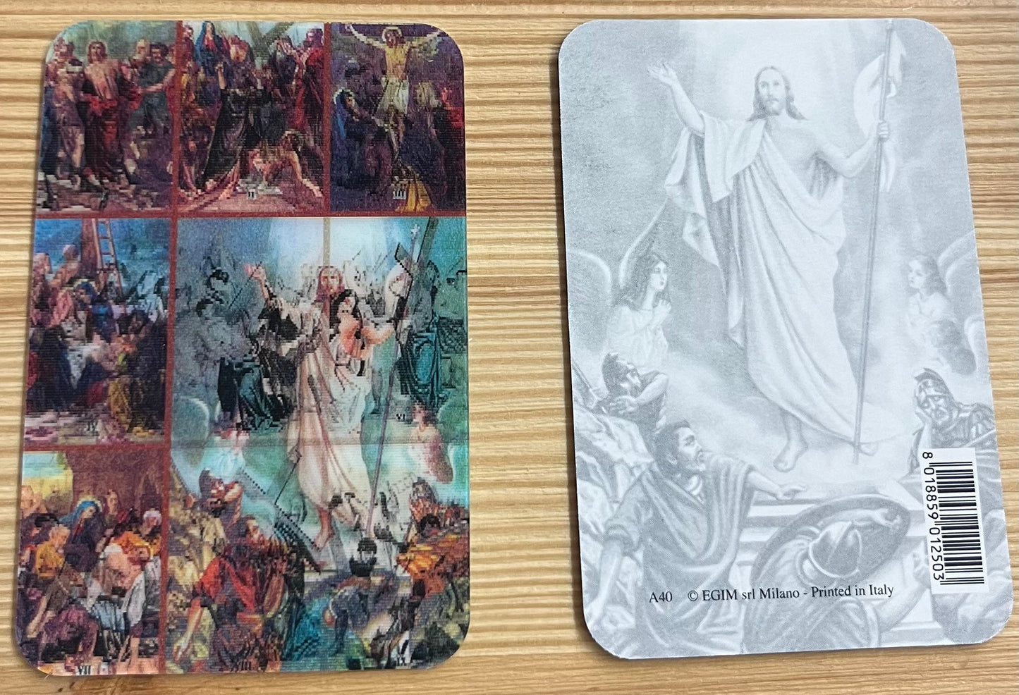 3D Holographic Prayer Card – 14 Stations of the Cross