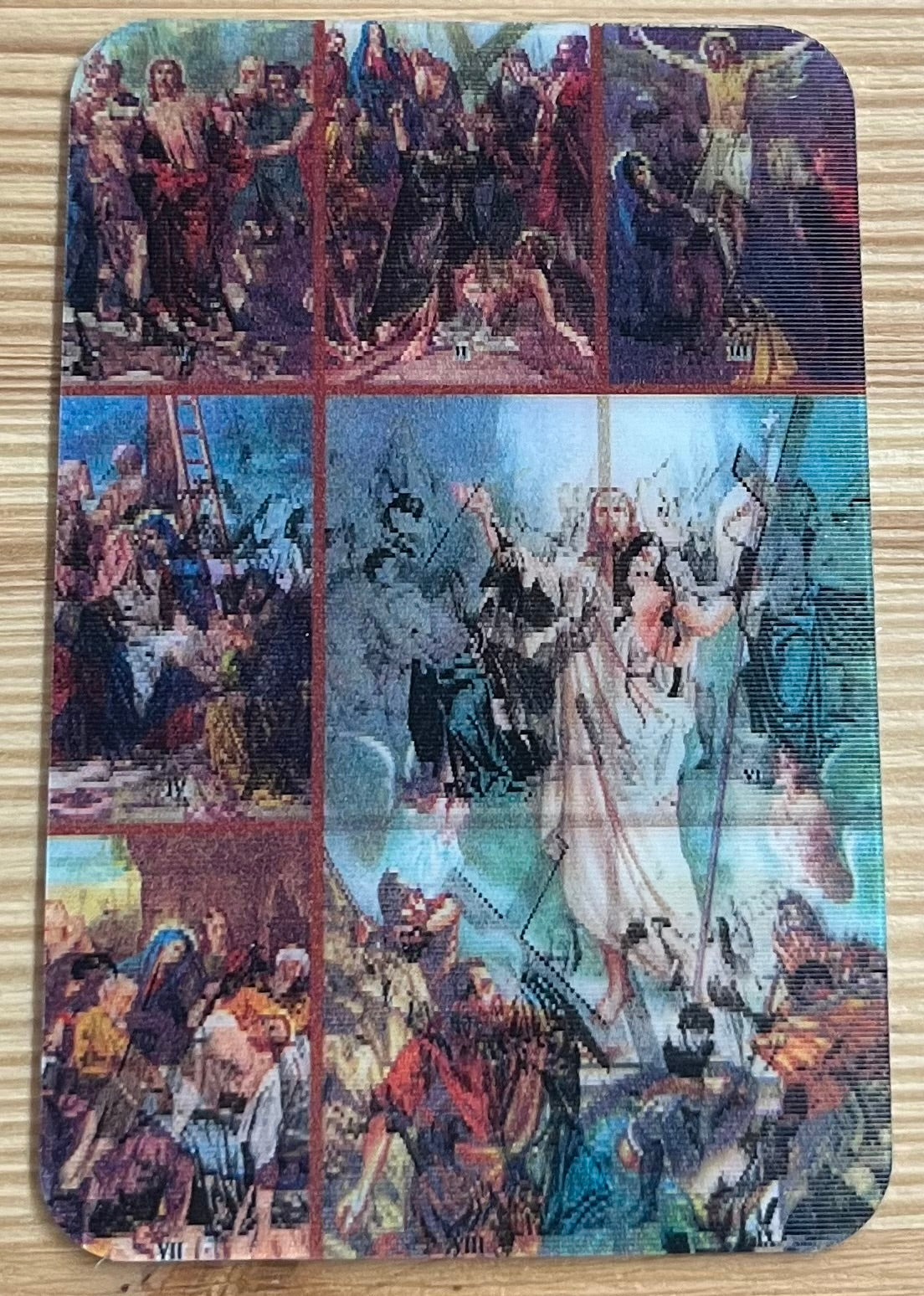 3D Holographic Prayer Card – 14 Stations of the Cross