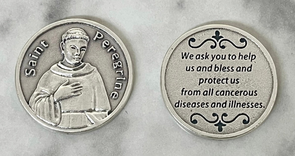 St. Peregrine Pocket Coin – A Token of Healing and Hope